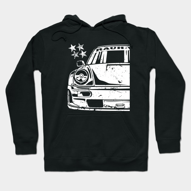 Classic 911 964 RWB JDM Race Car Hoodie by Automotive Apparel & Accessoires